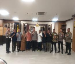 Panitia Gashuku dan Kenaikkan DAN Inkanas audiensi dengan Kapolda Riau Irjen Iqbal (foto/int)