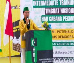 Ketua Himpunan Mahasiswa Islam (HMI) MPO Cabang Pekanbaru, Gopinda Aditya Putra (foto/ist)