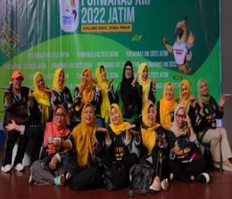 Tim IKWI Riau di Porwanas XIII 2022 Malang.(foto: pwi riau/jonathan surbakti)