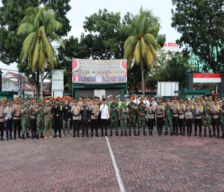 Apel Sinergitas TNI-Polri di Makodim 0301 Pekanbaru (foto/ist)