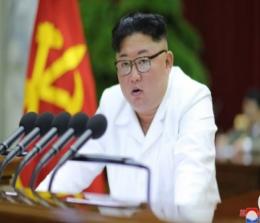 Kim Jong Un pimpin rapat bahas krisis pangan (foto/antara)