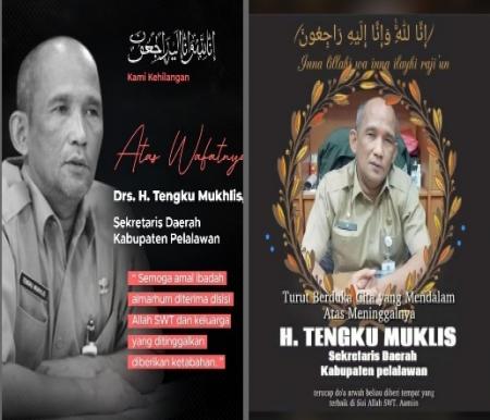Sekda Drs H Tengku Mukhlis wafat di Rumah Sakit Efarina (foto/int)