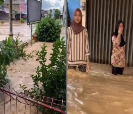 Banjir di Desa Babussalam, Rohul rendam rumah warga (foto/int)