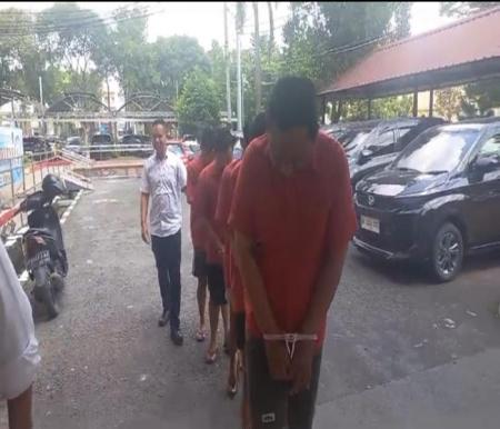 Subdit Jatanras Ditreskrimum Polda Sumut menangkap sindikat maling sepeda motor (foto/ist)