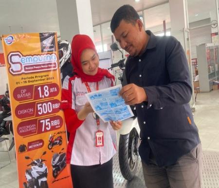 Program yang bertajuk “Sempurna” (Semua Punya Motor Honda) di PT CDN Riau SO Kampar (foto/ist)