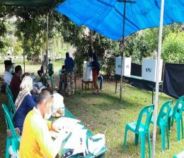 PSU di TPS 32 Kelurahan Purnama Kecamatan Dumai Barat, Minggu (13/12/2020).
