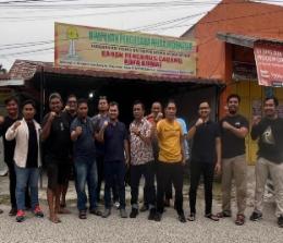 Pengurus dan Anggota BPC HIPMI Dumai menolak Carateker dari BPD HIPMI Riau (foto/bam)