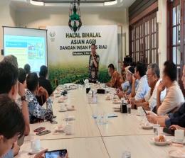 Acara Halalbihalal Asian Agri dengan insan pers di Riau (foto/ist)