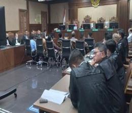 Pengadilan Tipikor di PN Jakarta Pusat menggelar sidang kasus dugaan korupsi izin perkebunan sawit PT Duta Palma Group (foto/Bayu)