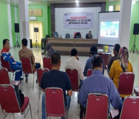 Kegiatan workshop AJI Pekanbaru bersama PT PHR.(foto: istimewa)