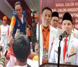 Ketua DPW PKS Riau, Ahmad Tarmizi usai pendaftaran Bacaleg di KPU (foto/kanan)
