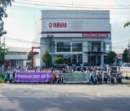 45 riders classy ikut memeriahkan Rolling City Yamaha Day 2023 di Pekanbaru (foto/ist)