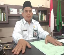 Kepala Kantor Kemenag Pelalawan, Drs Jisman MA (foto/Andi-halloriau)