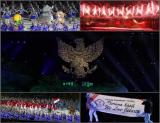  Suasana pembukaan Asian Games 2018 di Gelora Bung Karno. FOTO: Bisnis.com