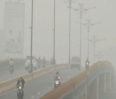 Kabut asap di Kota Pekanbaru, Riau, tahun 2019 lalu. (halloriau/int)