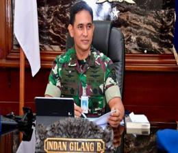 Kadispenau Marsma TNI Indan Gilang Buldansyah menjelaskan dugaan keterlibatan oknum prajurit TNI AU.