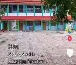 Viral sekolah dijual di Pekanbaru.(foto: rahmat/halloriau.com)