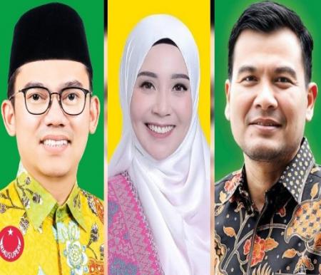 Perolehan suara DPD RI Dapil Riau terbanyak masih dipegang Arif Eka (kanan), Edwin (kiri) dan Sawitri bersaing ketat (foto/int)