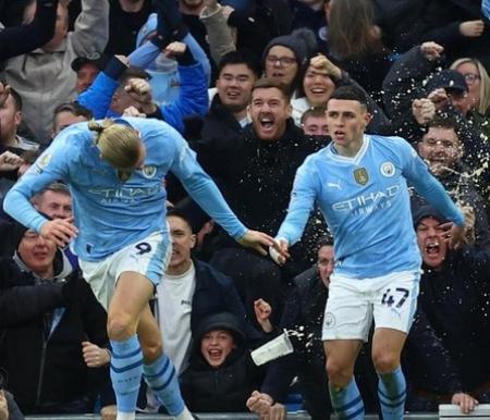 Dua gol Phil Foden bawa Manchester City kalahkan Manchester United 3-1 (Action Images via Reuters/Lee Smith)