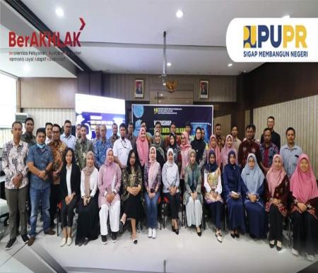 Para peserta Workshop Satu Data Cipta Karya Provinsi Riau Tahun 2023 yang ditaja Balai PPW Riau.(foto: istimewa)