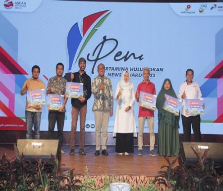 Acara penganugerahan Pertamina Hulu Rokan News Award (PENA) 2023 yang dilaksanakan di Rumbai Country Club, Pekanbaru (foto/ist)