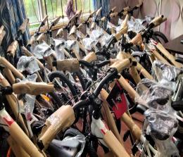 Ratusan sepeda program Bupati Kepulauan Meranti sudah tiba di Selatpanjang