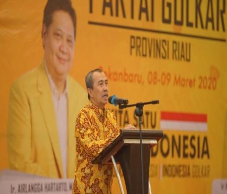 Ketua DPD I Partai Golkar Provinsi Riau, Syamsuar.(foto: rinai/halloriau.com)