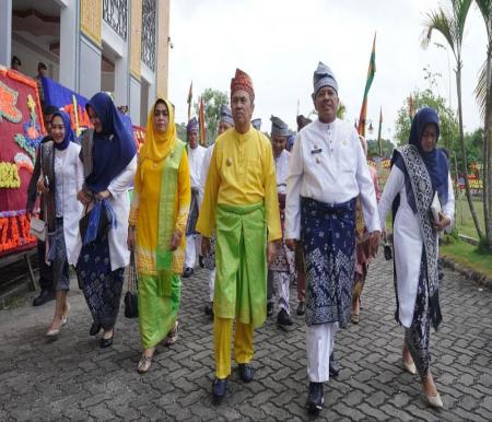 Gubri Syamsuar menghadiri peringatan hari jadi ke-24 Kabupaten Siak (foto/int)