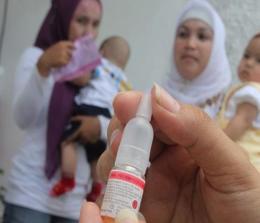 Ilustrasi cakupan imunisasi polio di Riau jauh dari target (foto/int)