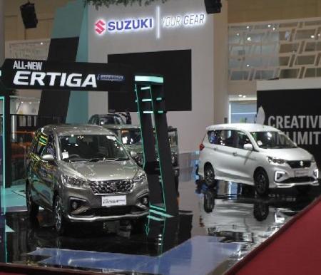 Suzuki Ertiga Hybrid tampil di GIIAS 2023. (Foto: Suzuki)