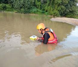 Tim SAR gabungan masih mencari Raffa, bocah berusia 9 tahun, yang tenggelam di Sungai Kuantan (foto/bayu)