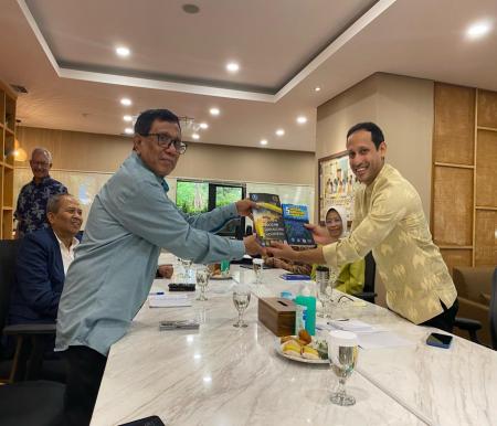 Pertemuan berlangsung antara Mendikbudristek Nadiem Makarim, Ketua Umum PWI Hendry Ch Bangun di Jakarta (foto/ist)