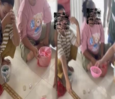 Emak-emak di Belitung ditangkap polisi saat main judi pakai kelereng (foto/ist)