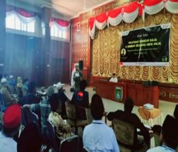 Bazma PT KPI RU Dumai mengadakan Pelatihan Sembelih Halal dan Seminar Keluarga Cinta Halal, Selasa (4/10/2022) di Gedung Sri Bunga Tanjung.(foto: bambang/halloriau.com)