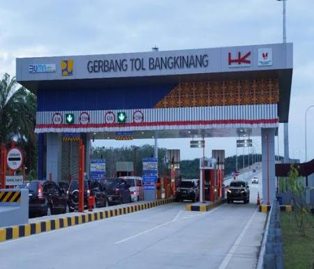 Gerbang Tol Bangkinang.(foto: int)