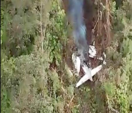 Pesawat SAM Air yang jatuh bawa empat penumpang (foto/int)