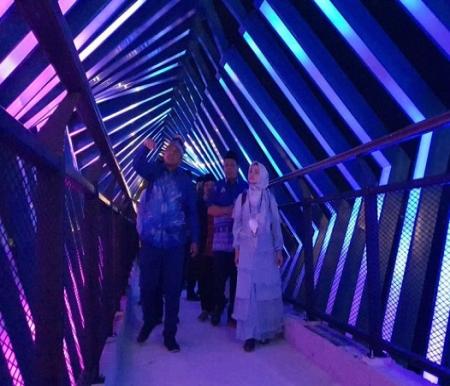 Pemerintah Kabupaten Siak telah diresmikan destinasi wisata Skywalk Tengku Buwang Asmara