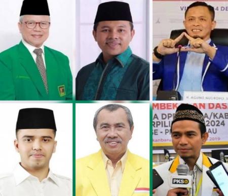 Sejumlah Ketua Partai Politik di Riau beda nasib di Pileg 2024 (foto/int)