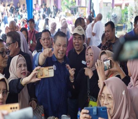 Pj Gubernur Riau, SF Hariyanto hadiri Halalbihalal IKA Smansa Pekanbaru.(foto: mcr)
