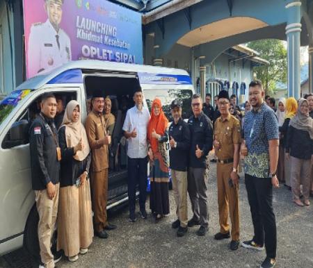 Walikota Dumai H. Paisal Launching OPLET SINPAI Fasilitasi Pasien Rujuk ke Pekanbaru, disediakan walikota Selasa (27/6/2023).(foto: bambang/halloriau.com)