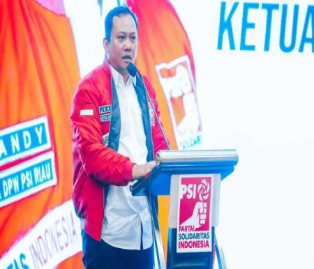Ketua PSI Riau, Juandy Hutauruk konsisten dan optimal dalam mengusung Jokoisme (foto/ist)
