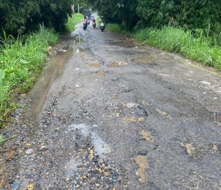 Jalan Payakumbuh-Batusangkar rusak parah