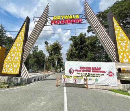 Taman Labuai City Walk Pekanbaru.(foto: pgi)