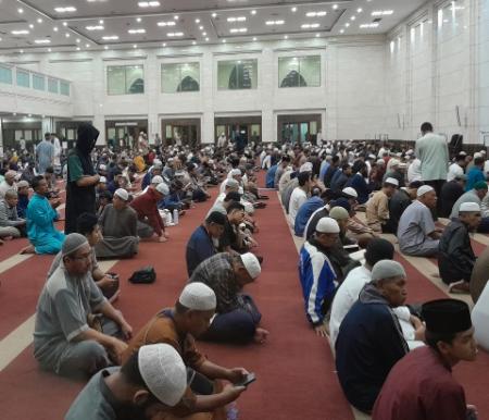 ilustrasi Itikaf di Masjid Abu Ad Darda Pekanbaru.