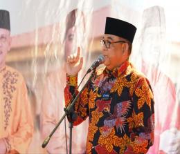 Wagubri, Edy Natar acara halalbihalal warga Pelalawan di Pekanbaru (foto/int)
