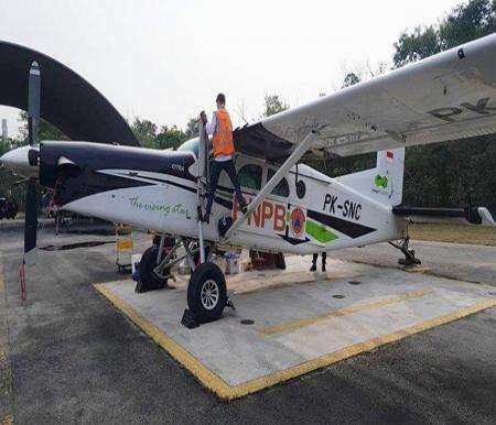 Pesawat TMC dan garam sudah sampai di Pekanbaru (foto/int)