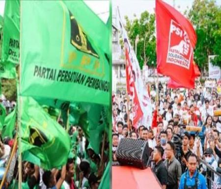 PSI dan PPP gagal lolos ke Senayan pada Pemilu 2024 (foto/int)