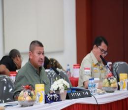 Pertemuan Sub Panja Mafia Pertanahan berlangsung di Aula Tribrata, Gedung Mapolda Riau (foto/Bayu)