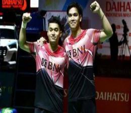 Pasangan Leo/Daniel juarai Indonesia Masters 2023 nomor ganda putra.(foto: int)