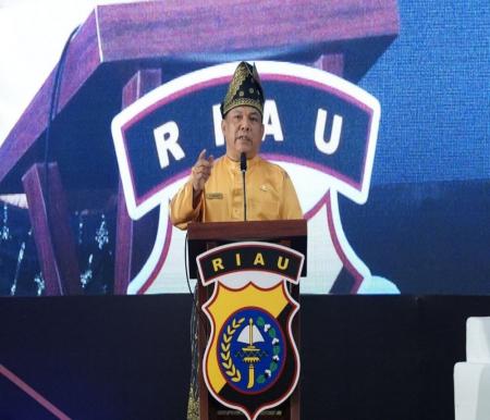 Pj Gubri ajak Polda Riau bersama cek kesiapan jelang Idulfitri 2024 (foto/int)